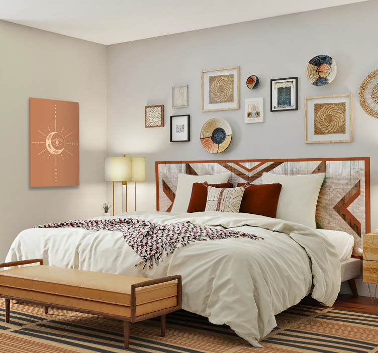 Alfombra vinílica dormitorio elegancia de rayas en capas - TenVinilo