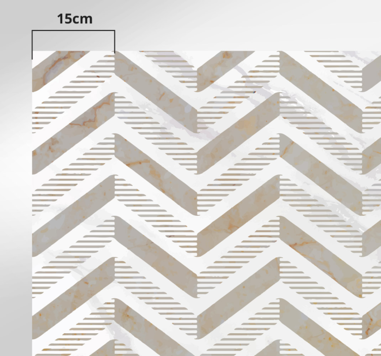 Alfombra vinílica cocina chevron elegante - TenVinilo