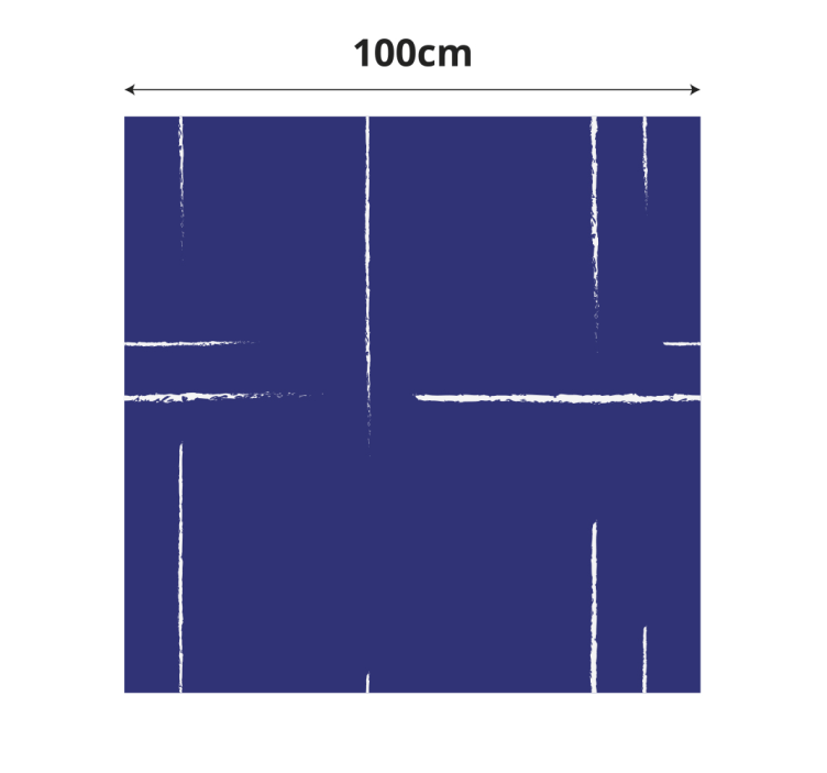 Alfombra vinílica azul patrón de línea moderna - TenVinilo