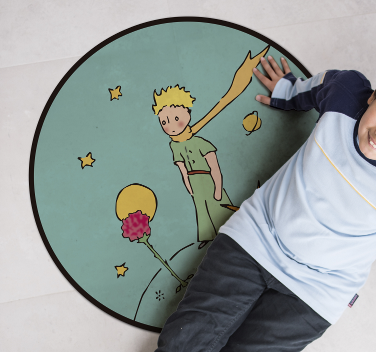 Alfombra vinílica con nombre Principito con nombre - TenVinilo