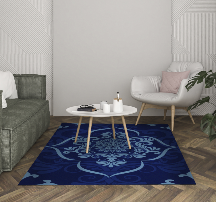 Alfombra vinílica mandala intrincada elegancia mandala - TenVinilo