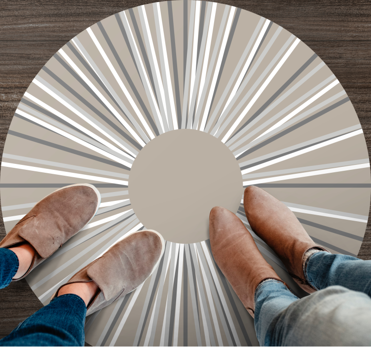 Alfombra vinílica nórdica Patrón de rectángulo abstracto nórdico - TenVinilo