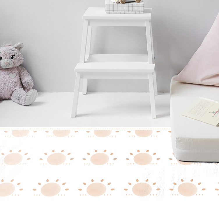 Alfombra vinílica nórdica Sol mínimo abstracto - TenVinilo