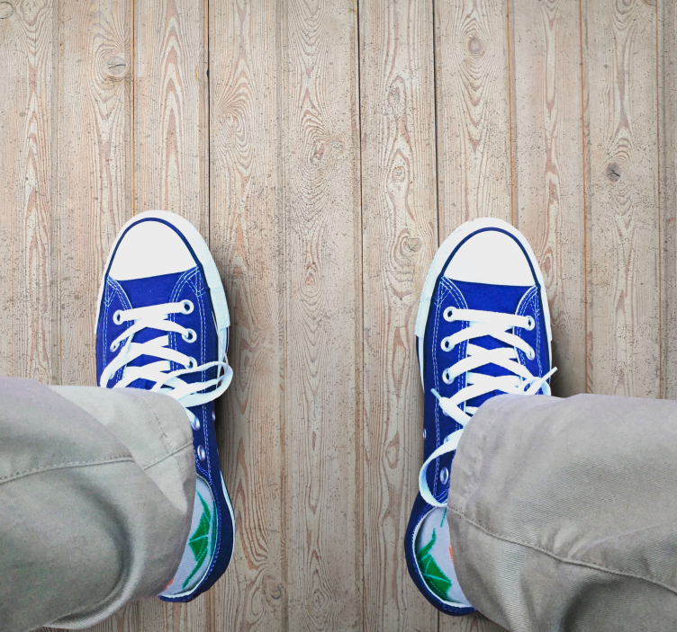 Alfombra vinílica textura madera Tablones horizontales de color m - TenVinilo