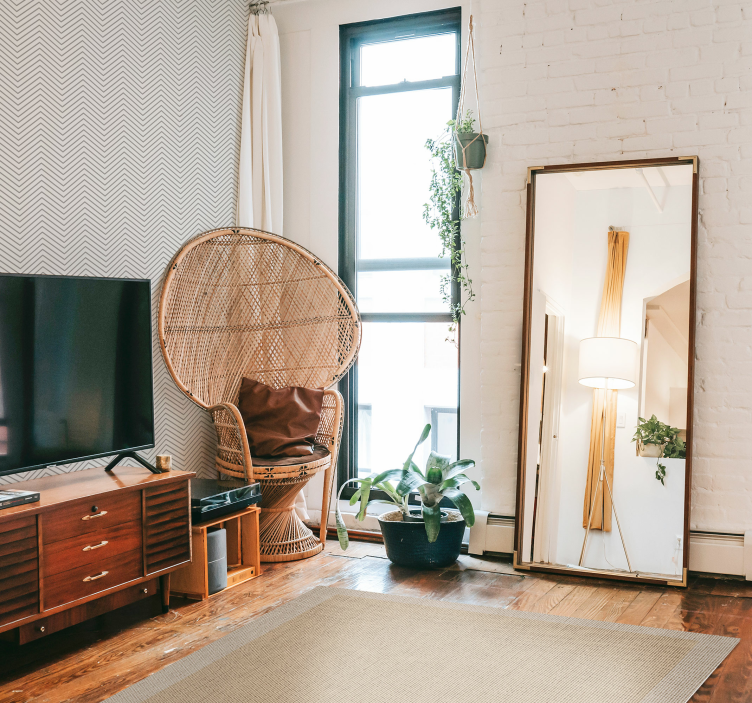 Alfombra minimalista natural beige teplon - TenVinilo