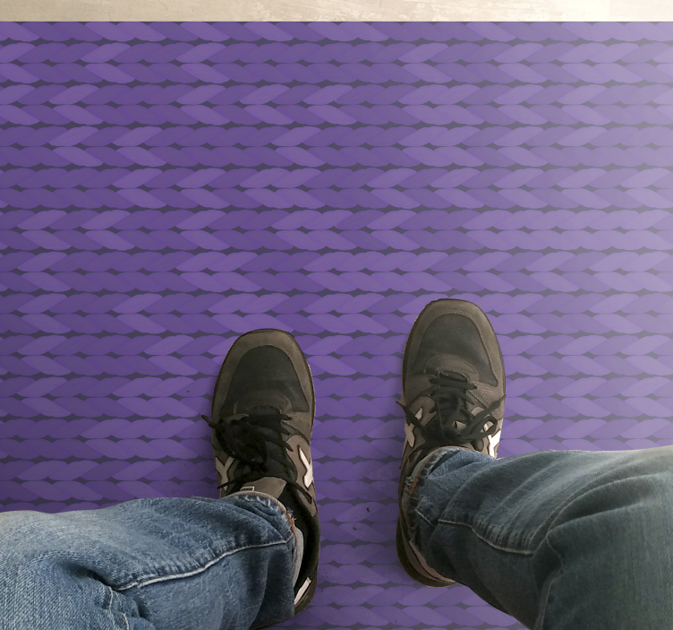 Alfombra vinilo cocina cuerdas lilas - TenVinilo