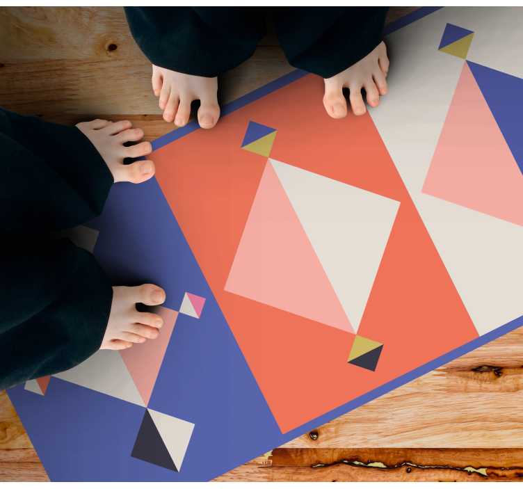 Alfombra de vinilo geométrica Arte de patrón geométrico - TenVinilo