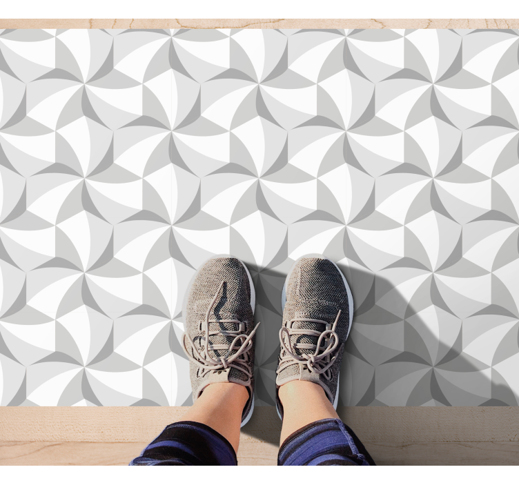 Alfombra de vinilo geométrica patrón de remolino abstracto - TenVinilo