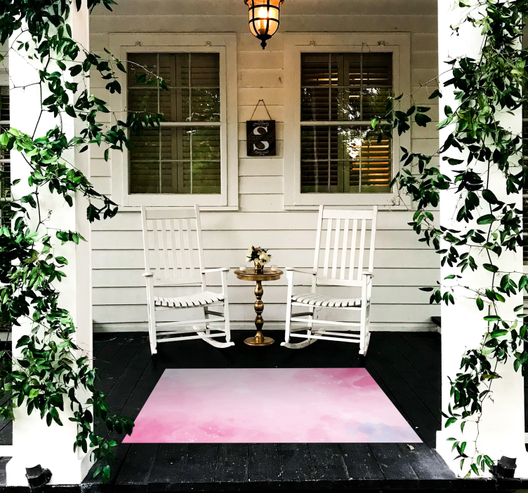 Alfombra vinílica imitación acuarela degradada - TenVinilo