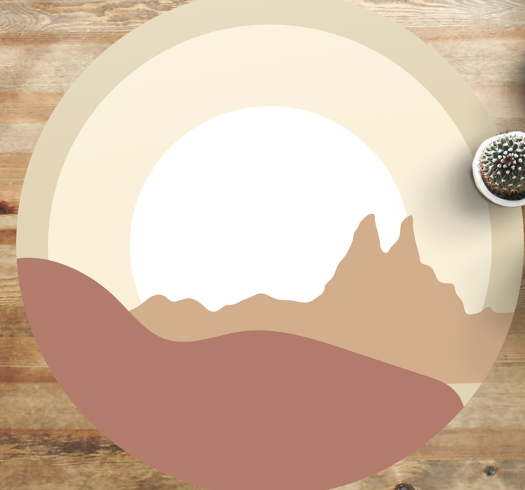 Alfombra vinílica naturaleza paisaje minimalista - TenVinilo