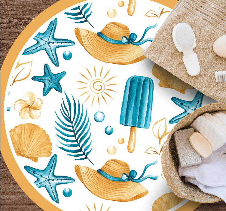 Alfombra vinílica naturaleza vibras de verano - TenVinilo