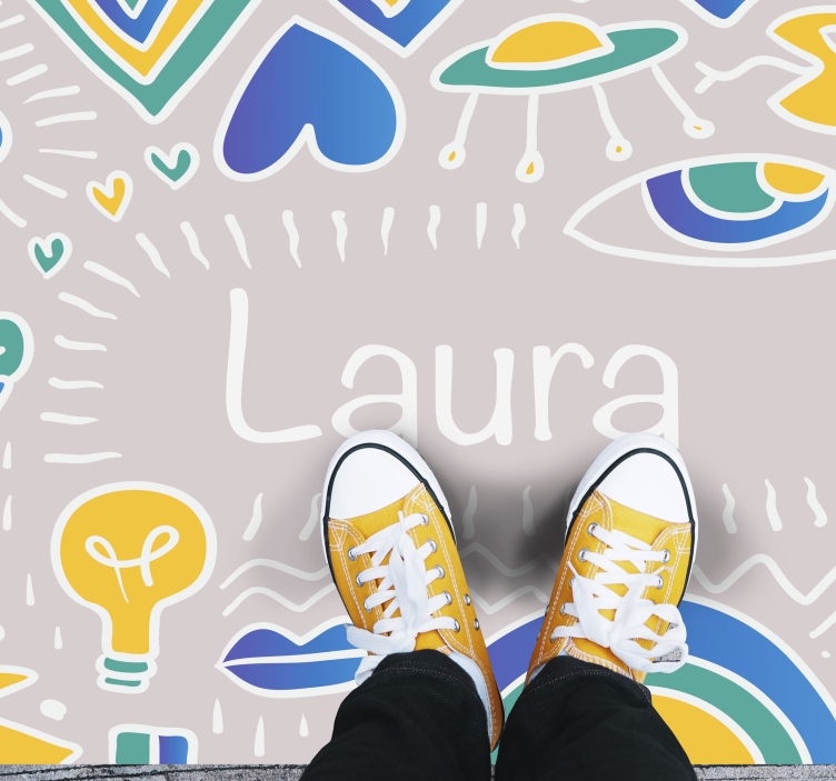 Alfombra vinílica personalizable tapete lúdico personalizado - TenVinilo