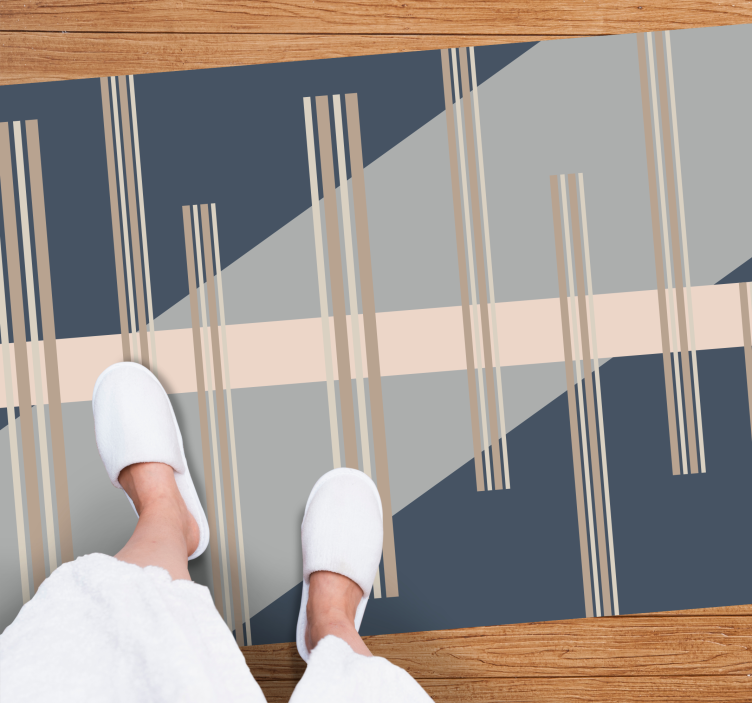 Alfombra vinílica rayas estética rayada - TenVinilo