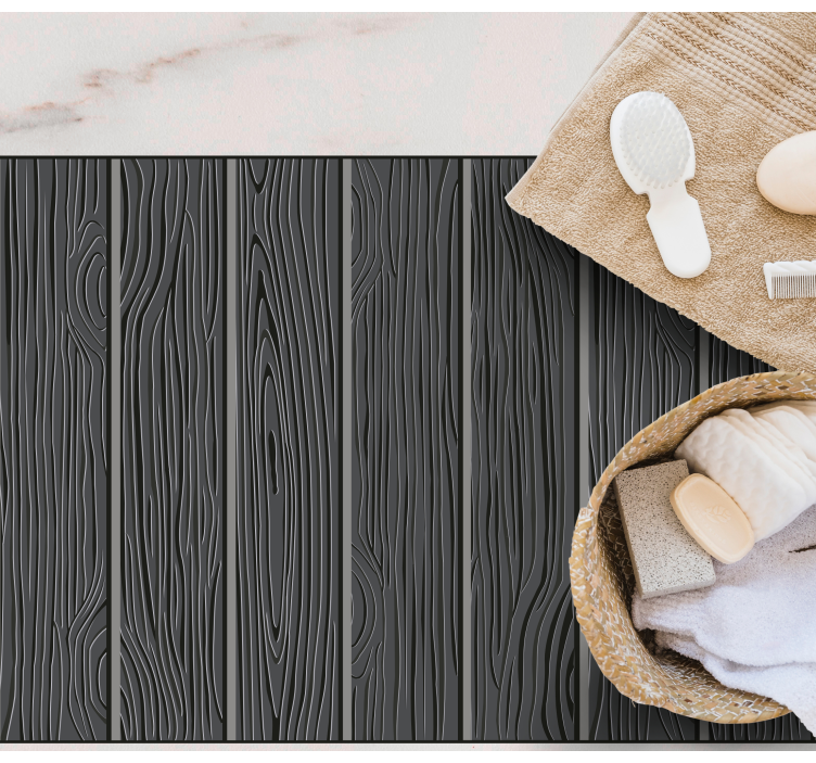 Alfombra vinílica textura madera acabado oscuro y elegante - TenVinilo