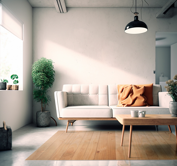 Alfombra vinílica textura madera superficie clara del tablón - TenVinilo