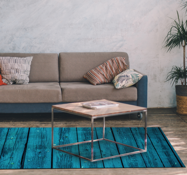 Alfombra vinílica textura madera tablones desgastados - TenVinilo