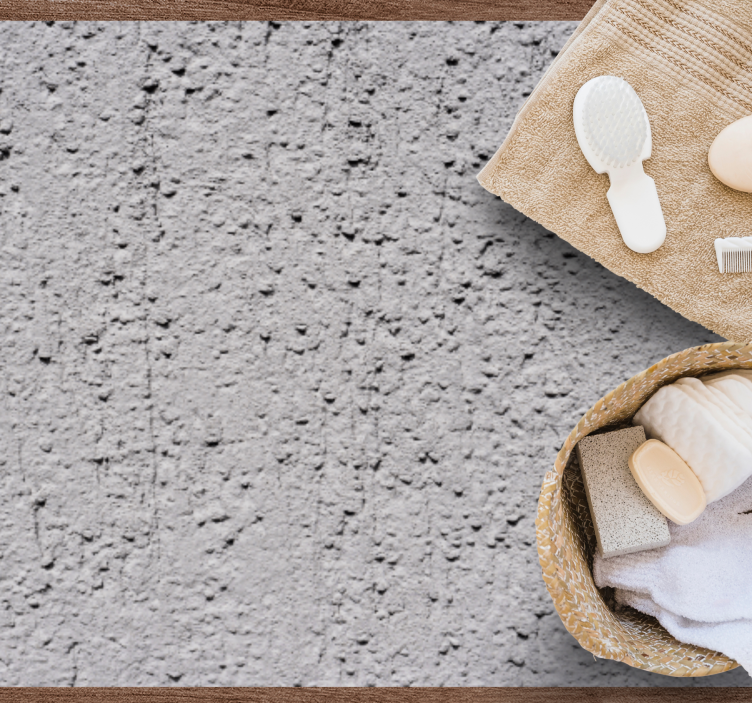 Alfombra vinílica textura piedra hormigón gris texturizado - TenVinilo