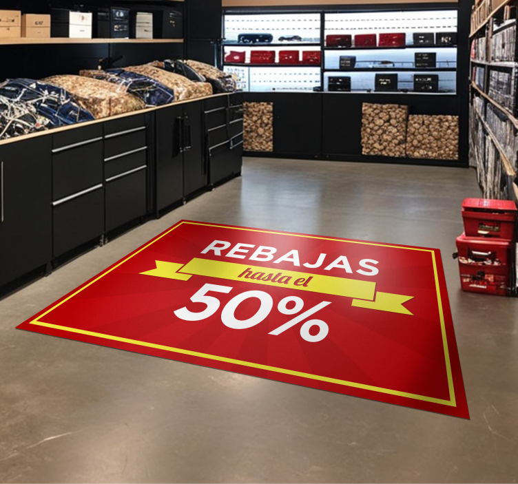 Alfombra de vinilo roja venta de descuento personalizado - TenVinilo