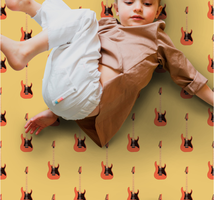 Alfombras vinílicas juvenils guitarra eléctrica focal - TenVinilo