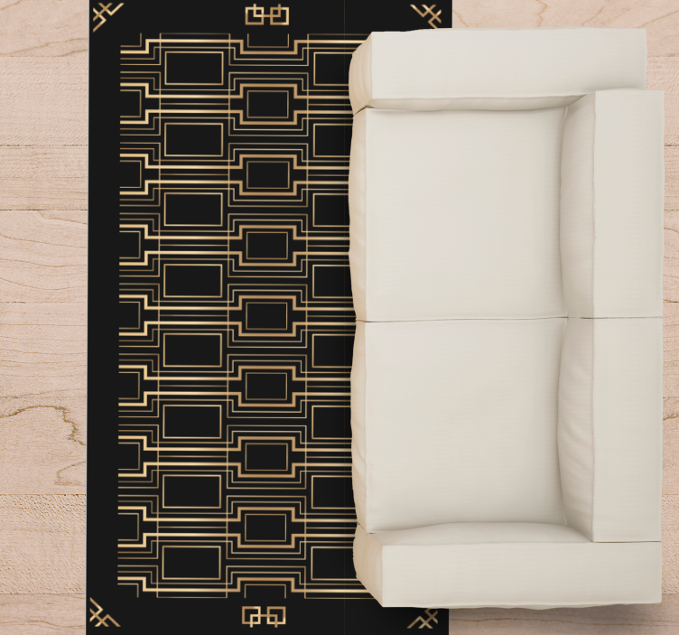 Alfombras vinílicas modernas elegantes patrones geométricos - TenVinilo