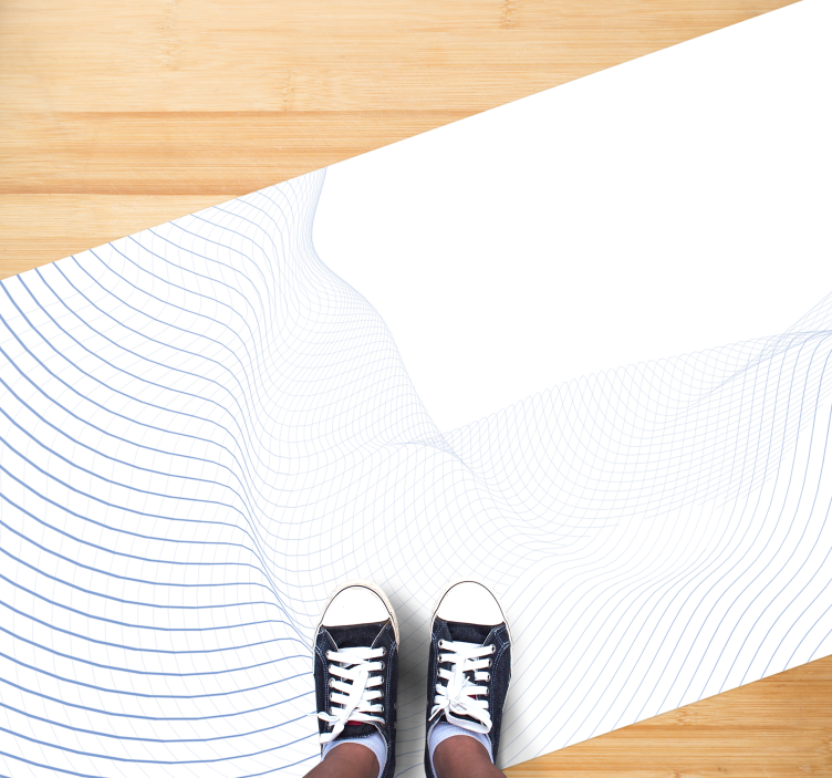 Alfombras vinílicas modernas patrón de onda de fluido - TenVinilo