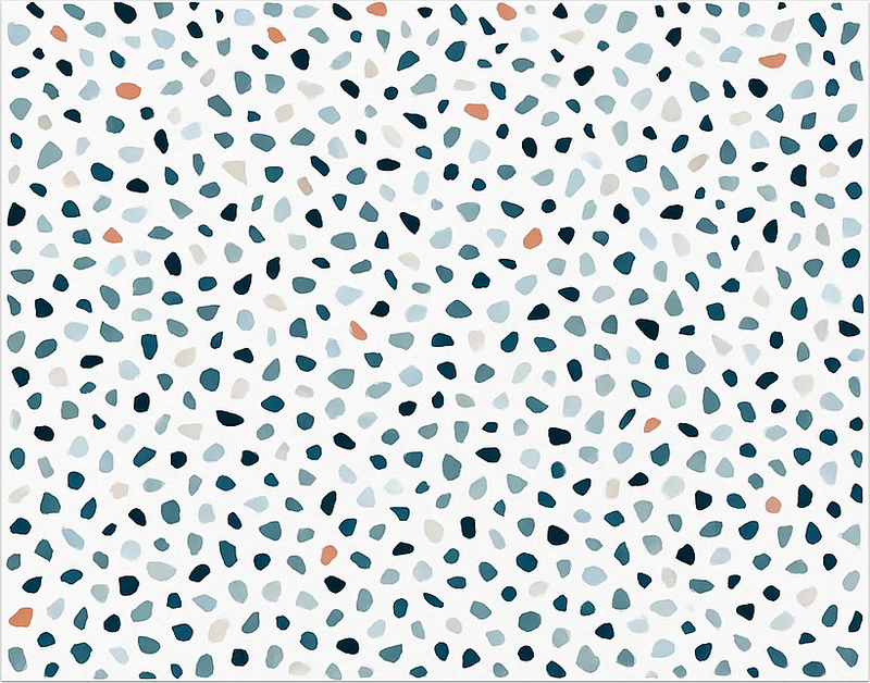 Alfombra vinílica cocina pequeñas piedras de colores - TenVinilo