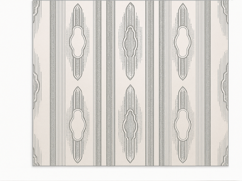 Alfombra vinílica comedor geometría étnica intrincada - TenVinilo