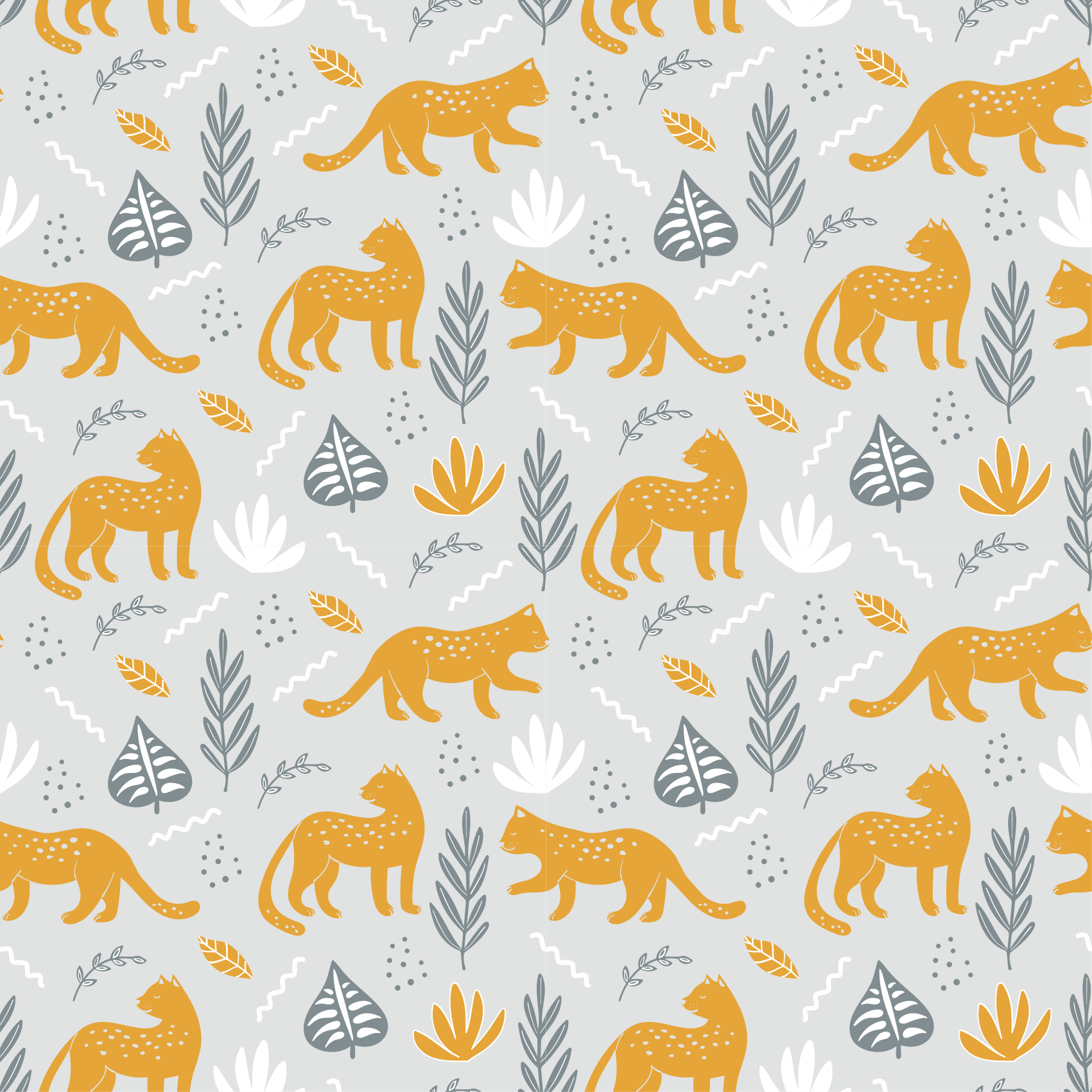 Alfombra vinílica animales patrón de fondo claro leopardo - TenVinilo