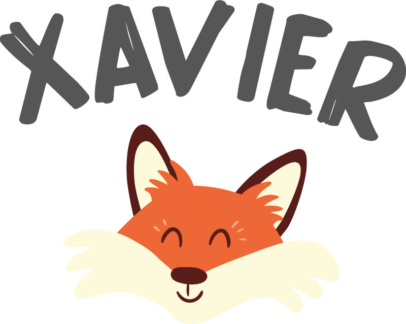 Alfombra vinílica animales cabeza de zorro juguetona - TenVinilo