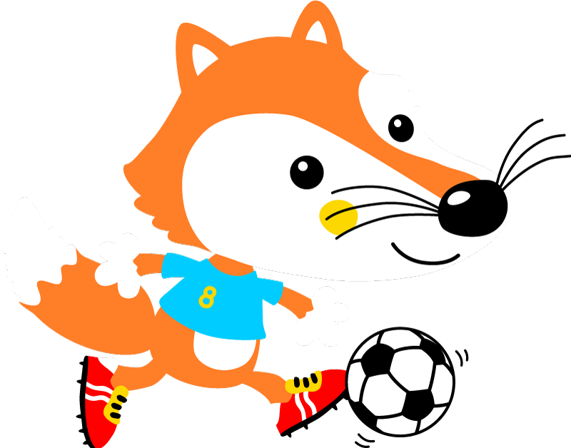 Alfombra vinílica animales zorro juguetón - TenVinilo