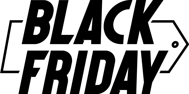 Alfombra vinílica black friday letra cursiva moderna - TenVinilo