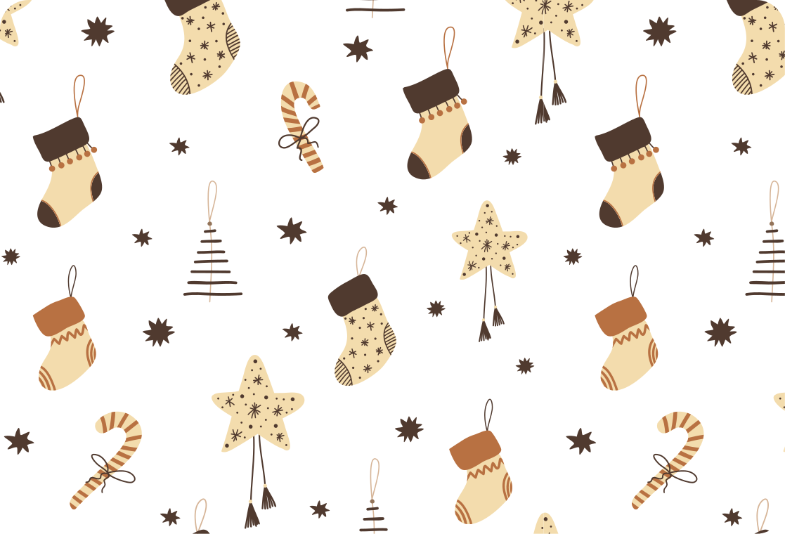 Alfombra vinílica navidad patrón de regalos brillantes - TenVinilo