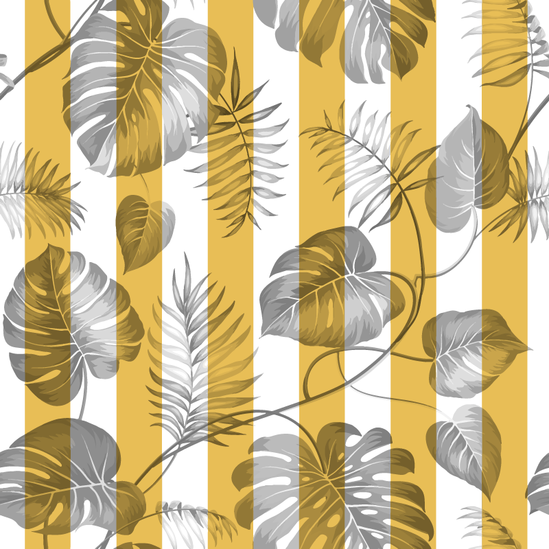 Alfombra vinílica flores para puertas correderas - TenVinilo