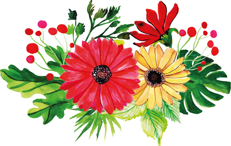 Alfombra vinílica flores diseño horizontal elegante - TenVinilo
