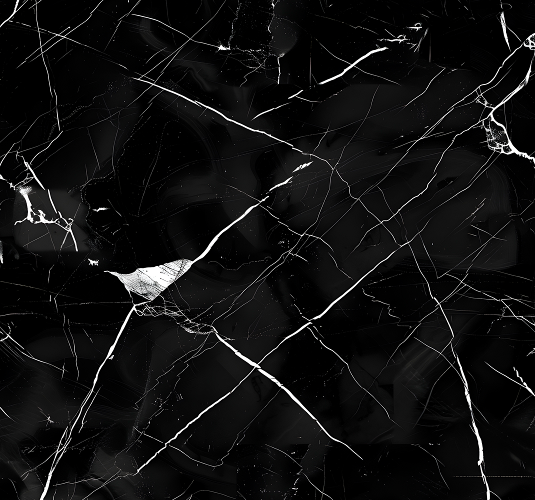 Alfombra vinílica comedor mármol negro para mesa - TenVinilo