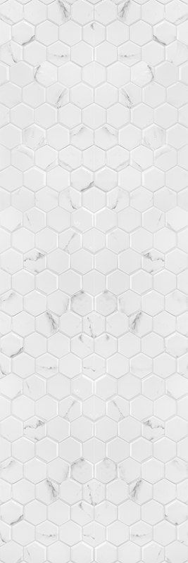Alfombra vinílica cocina azulejos hexagonales grises - TenVinilo