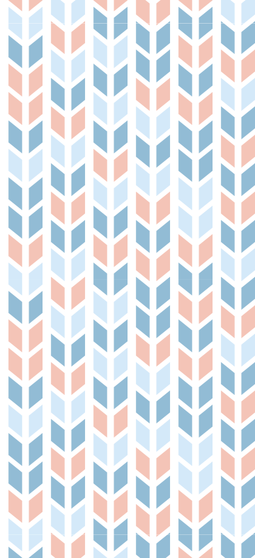 Alfombra vinílica cocina flechas verticales nórdicas - TenVinilo