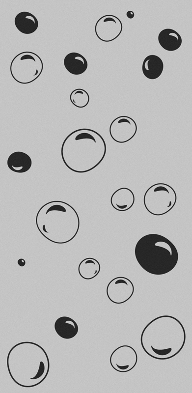 Alfombra vinílica baño ducha de burbujas - TenVinilo