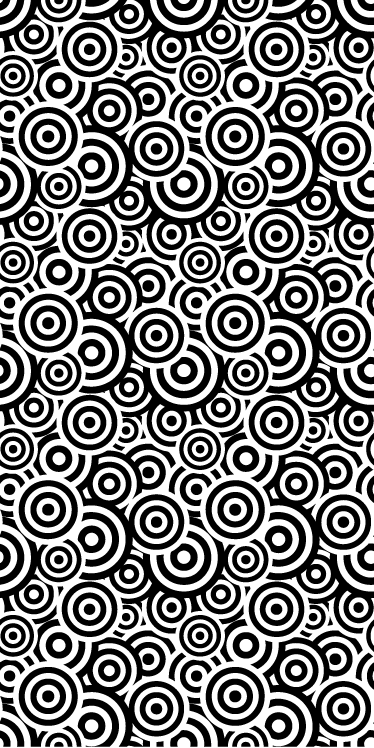 Alfombra vinílica baño patrón circular - TenVinilo