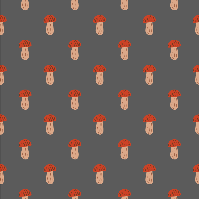 Alfombra vinílica flores setas clásicas fondo gris - TenVinilo