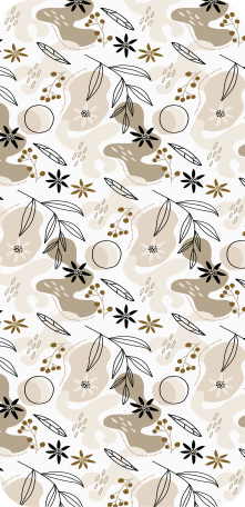 Alfombra vinílica flores patrón elegante en rosa y beige - TenVinilo