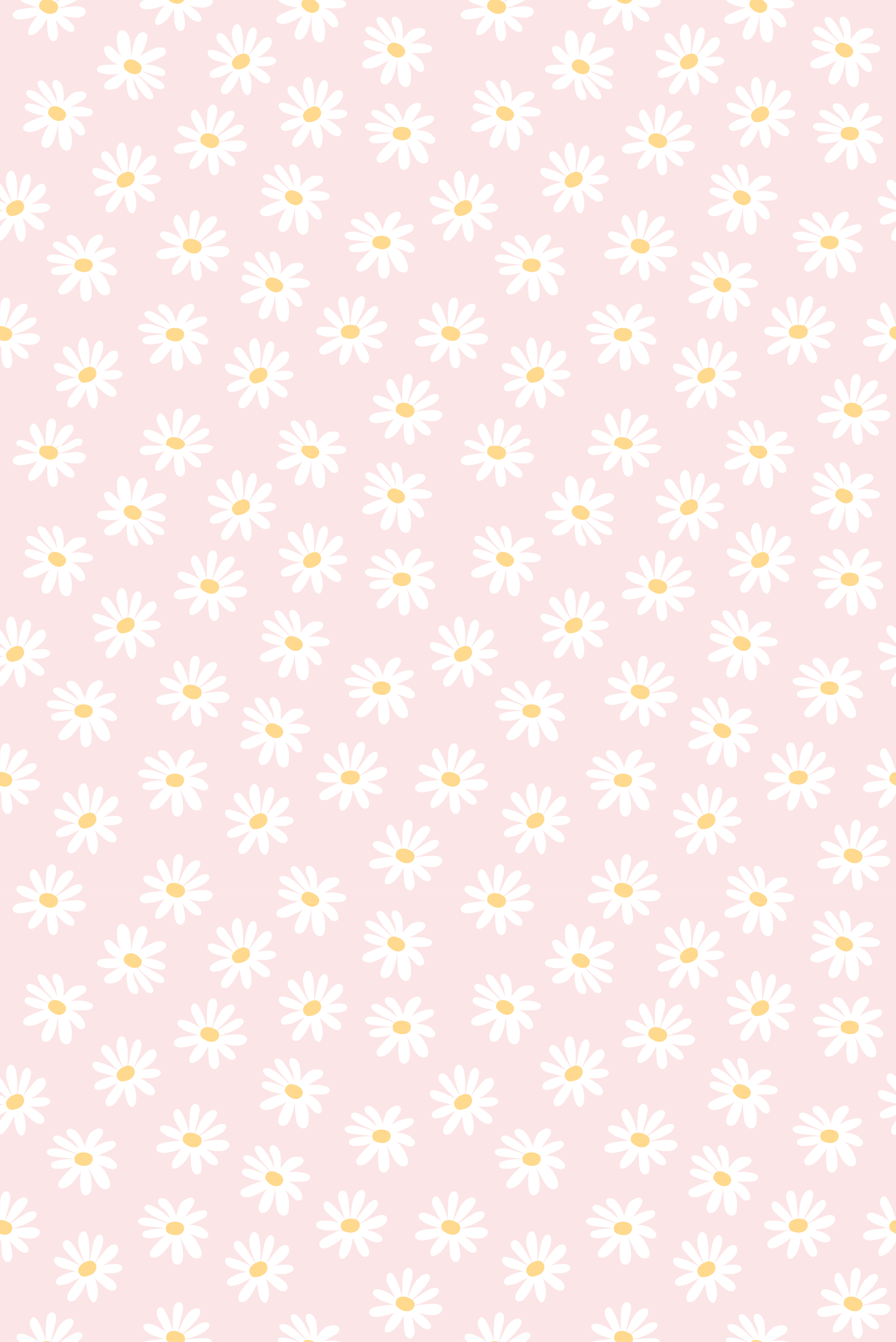 Alfombra vinílica flores patrón de margaritas - TenVinilo