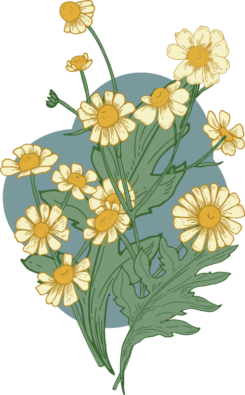 Alfombra vinílica flores composición flores vivas - TenVinilo