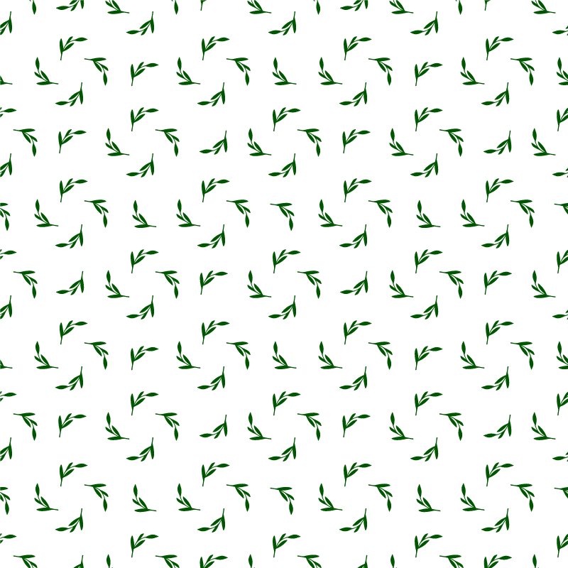 Alfombra vinílica flores ilustración de hojas botánicas - TenVinilo