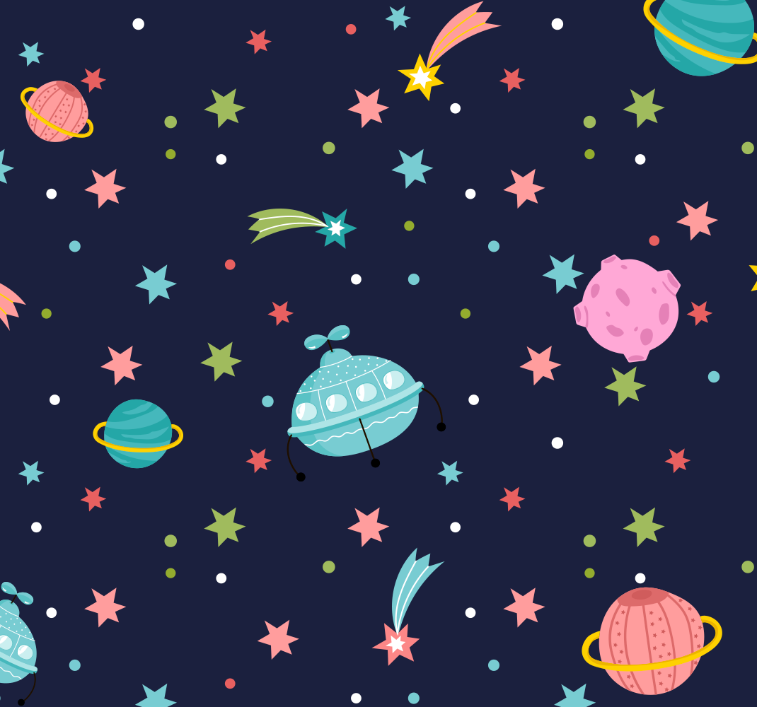 Alfombra vinílica de estrellas espacio celestial - TenVinilo