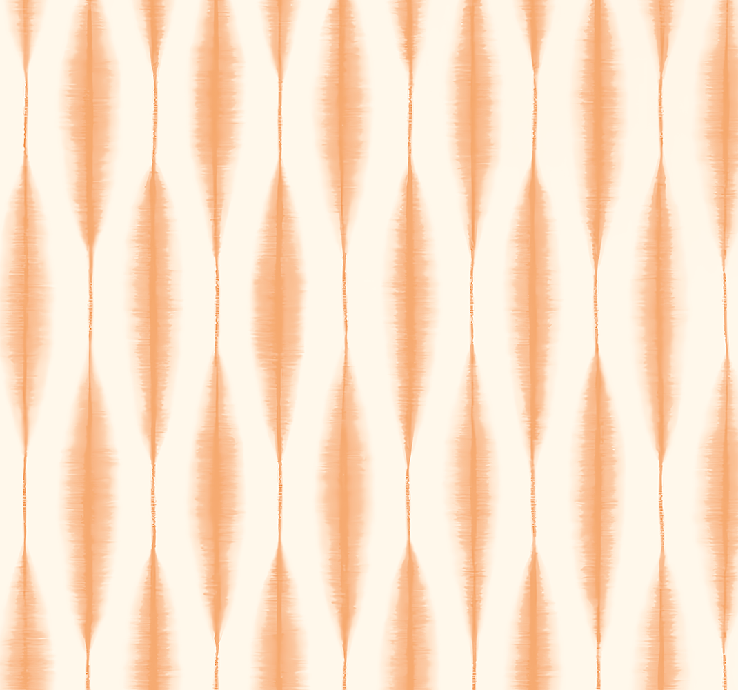 Alfombra de vinilo geométrica ikat kasuri naranja - TenVinilo
