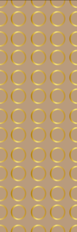 Alfombra de vinilo geométrica círculos dorados - TenVinilo