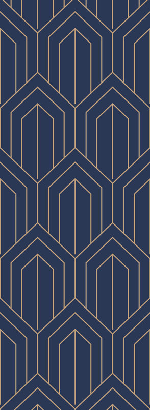 Alfombra de vinilo geométrica kayla metálica - TenVinilo