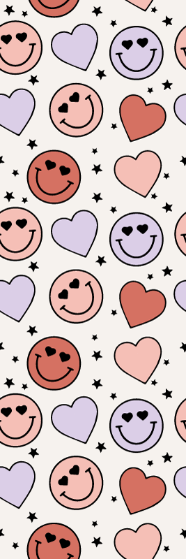 Alfombra vinílica dormitorio amor y sonrisas - TenVinilo