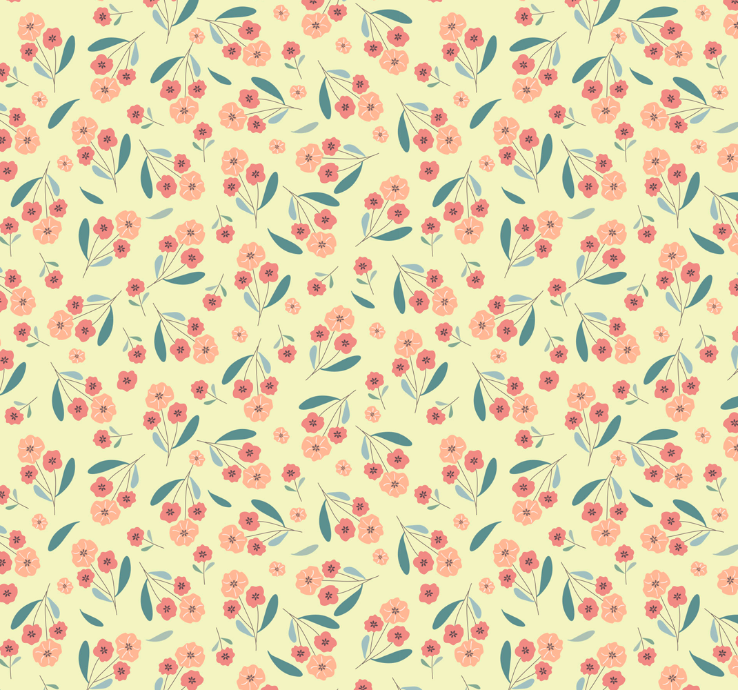 Alfombra vinílica dormitorio patrón de rosas - TenVinilo